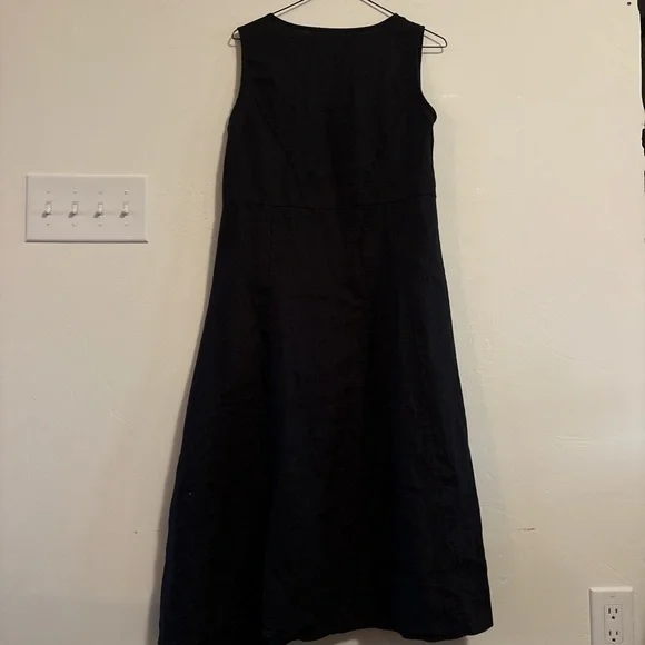 100% linen black dress 🖤 - Picture 2 of 6